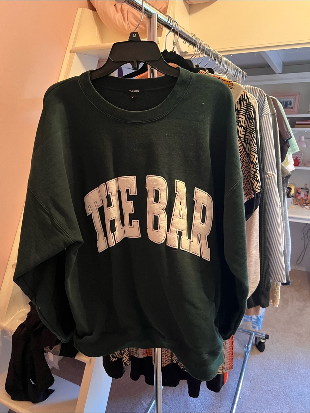 The Bar Dark Green Crewneck Sweatshirt
